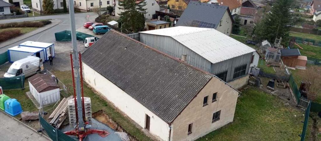 Hasičská zbrojnice Broumy - před zahájením rekonstrukce